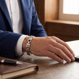 Men's Link 14k Gold (67gram) or Platinum (108gram) 10.5mm Bracelet 9"