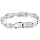 Men's Link 14k Gold (67gram) or Platinum (108gram) 10.5mm Bracelet 9"