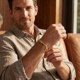 Men's Seed Link 14k Gold (50gram) or Platinum (81gram) 7.5mm Bracelet 9.5"