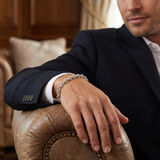 Men's Rolo Link 14k Gold (14gram) or Platinum (23gram) 5mm Bracelet 8.5"