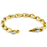 Men's 14k Gold (50gram) or Platinum (80gram) 8mm Link Bracelet 8.5"
