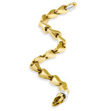Men's 14k Gold (50gram) or Platinum (80gram) 8mm Link Bracelet 8.5"
