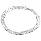 Men's link 14k Gold (26gram) or Platinum (42gram) 7mm Bracelet 8.5"