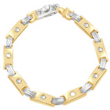 Men's Link 14k Gold (48gram) or Platinum (78gram) 7mm Bracelet 8"