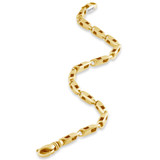 Men's Link 14k Gold (19gram) or Platinum (32gram) 4mm Bracelet 8"