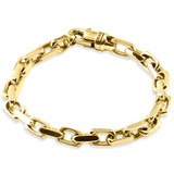 Men's Link 14k Gold (54gram) or Platinum (87gram) Bracelet 8.5"