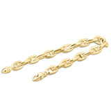 Men's Classic Anchor Link 14k Gold (29gram) or Platinum (62gram) 8mm Bracelet 8.5"