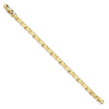 Men's Brick like Cuban Link 14k Gold (49gram) or Platinum (79gram) 10.5mm Bracelet 8.75"
