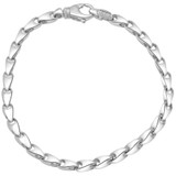 Men's Link Seed 14k Gold (22gram) or Platinum (36gram) 4.5mm Bracelet 8.5"