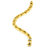 Men's Z Shape Designer Mariner Link 14k Gold (44gram) or Platinum (71gram) 7.5mm Bracelet 8.25"