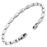 Men's Classic Seed Link 14k Gold (26gram) or Platinum (42gram) 4mm Bracelet 8"