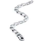 Men's Link 14k Gold (34gram) or Platinum (54gram) 7.5mm Bracelet 8"