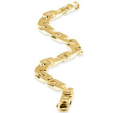 Men's Elongated Mariner 14k Gold (45gram) or Platinum (73gram) 8.5mm Link Bracelet 9"