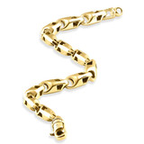 Men's 14k Gold (53gram) or Platinum (86gram) 7.5mm Link Bracelet 8.5"