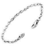 Men's Link 14k Gold (16gram) or Platinum (25gram) 4mm Bracelet 8.5"