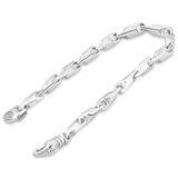 Men's Classic Solid Seed 14k Gold (29grams) or Platinum (47gram) 4mm Bracelet 8"