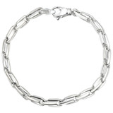 Men's Seed Link 14k Gold (45gram) or Platinum (72gram) 5mm Bracelet 9"