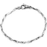 Men's Classic Seed Link 14k Gold (11gram) or Platinum (19gram) 2.5mm Bracelet 8"
