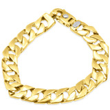Men's Link 14k Gold (57gram) or Platinum (91gram) 12mm Bracelet 8.5"