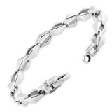 Men's Designer Round Link 14k Gold (49gram) or Platinum (79gram) 8.5mm Bracelet 8.5"