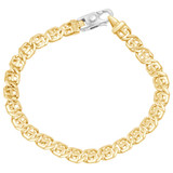Men's Designer Mariner Link 14k Gold (23gram) or Platinum (37gram) 7mm Bracelet 8.5"