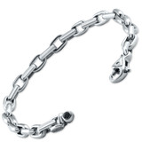 Men's Classic Round Link 14k Gold (32gram) or Platinum (52gram) 7mm Bracelet 8.5"