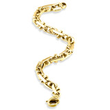 Men's Solid Designer Mariner 14k Gold (46gram) or Platinum (74gram) 6.5mm Link Bracelet 8.5"