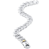 Men's Designed Link 14k Gold (92gram) or Platinum (172gram) 12.5mm Bracelet 9"