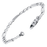 Men's Figaro Link 14k Gold (18gram) or Platinum (32gram) 6.5mm Bracelet 8.5"