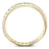 1 1/4ct Men's Diamond Channel Set Eternity Ring 14K Yellow Gold