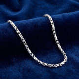 46 Gram Solid Heavy 18k White Gold Men's 4.5mm Link Chain Necklace 24" Length
