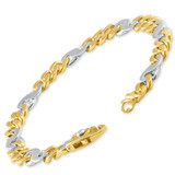 Men's Solid 14k Yellow Gold 33 grams 8mm Heavy Masculine Bracelet 8.5"