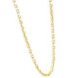 Men's (46g) Solid 14K Yellow Gold 4.5mm Flexible Link 22 " Necklace