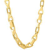 148 Gram Solid 14k Yellow Gold Men's 6.5-9mm Wide Link Chain Necklace 24" Length