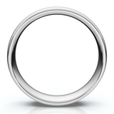 6mm Dome High Polished Wedding Band 14K White Gold