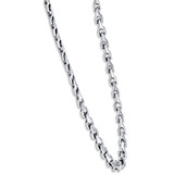 Men's Curb 14k Gold (48gram) or Platinum (90gram) 7.5mm Link Chain Necklace 20"