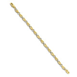 Men's Link 14k Gold (30gram) or Platinum (48gram) 5mm Bracelet 8.5"
