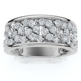 1 1/4Ct Diamond Ring Men's Curb Chain Band in 10k White, Yellow, or Rose Gold 1 1/4Ct Diamond Ring Men's Curb Chain Band in 10k White, Yellow, or Rose Gold