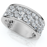 1 1/4Ct Diamond Ring Men's Curb Chain Band in 10k White, Yellow, or Rose Gold 1 1/4Ct Diamond Ring Men's Curb Chain Band in 10k White, Yellow, or Rose Gold