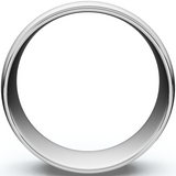 8mm Dome High Polished Wedding Band 10K White Gold