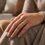 2mm 14K Rose Gold Comfort Fit Plain Wedding Band