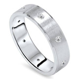 Mens 1/3ct Diamond Comfort Fit Wedding White Gold Ring Mens 1/3ct Diamond Comfort Fit Wedding White Gold Ring