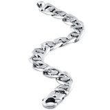 Men's Marine 14k Gold (74gram) or Platinum (119gram) 13.5mm Link Bracelet 8.5"