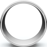 High Polished 8MM Mens Wedding Band Ring 950 Platinum