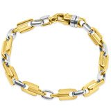 Men's Link 14k Gold (47gram) or Platinum (75gram) 7mm Bracelet 8.5"