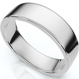 6mm Flat High Polished Wedding Band 950 Platinum