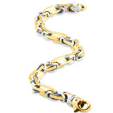 Men's Designer Byzantine Link 14k Gold (61gram) or Platinum (98gram) 8mm Bracelet 8.75"