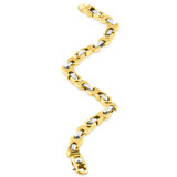 Men's Link 14k Gold (32gram) or Platinum (51gram) 6.5mm Bracelet 8.5"
