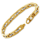 Men's Link 14k Gold (45gram) or Platinum (73gram) 7mm Bracelet 8.5"