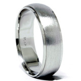 Mens 950 Platinum 6mm Brushed Wedding Band Ring New Mens 950 Platinum 6mm Brushed Wedding Band Ring New